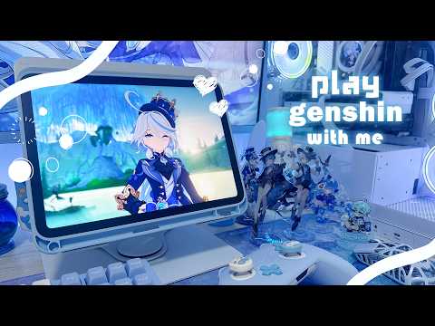 【play with me】🪼 原神 🪼/フリーナと旅したいけど好感度上げないとな45分【genshin impact】 45min of game play┊jp dub, ipad 10gen