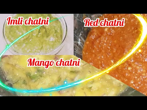 #quickneasyrecipe    Imli chatni||red chatni||mango chatni