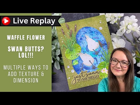 🟣LIVE REPLAY! Inky Fun Making Swan Butts? LOL! | Waffle Flower