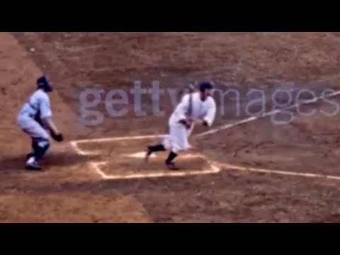 Lou Gehrig Hits a Home Run • 4K Colorized