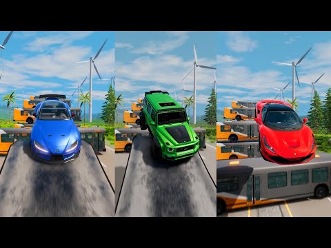 Super Hero's Cars Jump In Reverse #12 😱 BeamNG.Drive | The Real Granny