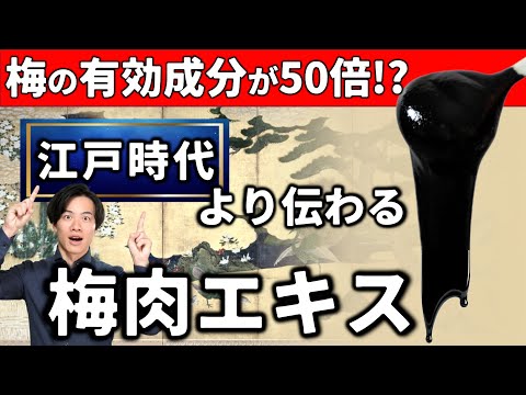 【梅の有効成分が５０倍！？】江戸時代から伝わる民間薬 “ 梅肉エキス ”