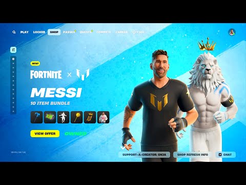 Fortnite *MESSI* Skin in ITEM SHOP! 😱