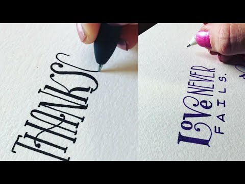 BEST LETTERING CALLIGRAPHY WITH PEN AND MARKER