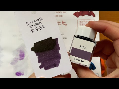 Inky Minutes: Sailor Ink Studio 752 fountain pen ink.