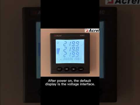 Acrel Electric | CT Ratio Setting of AMC Series Panel AC Multifunction Energy Meter