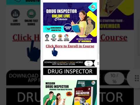 📚Drug Inspector Super Shot Series #druginspector #druginspectorexam