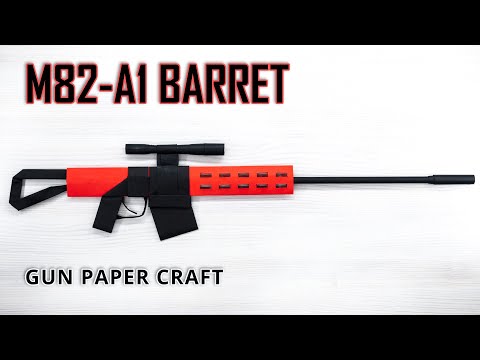 Explore the Power and Precision of the M82A1 Barrett Build Your Own Paper Model Today!