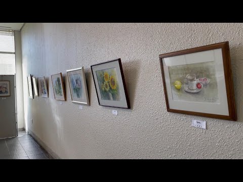 【えりすいしかり】水彩サークル　ナスカの会作品展（市役所ロビー展）