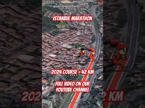 Istanbul Marathon 2024: fly over the marathon course! Video of the race path.