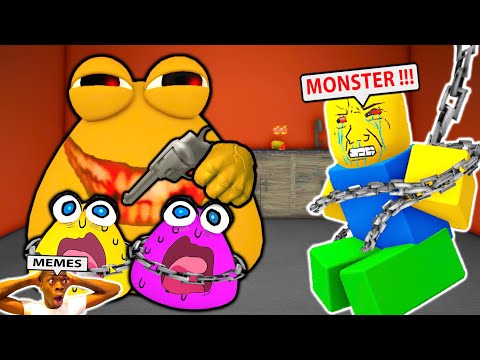 Pou's Revenge MONSTERS in Roblox - BOU'S REVENGE Funny Moments - Roblox Bacon Strong