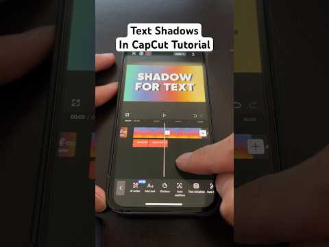 How to Add Shadows To Text In CapCut Tutorial - December 26, 2023