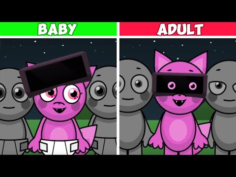 Incredibox Abgerny but BABIES - Baby Versions VS Adult Versions