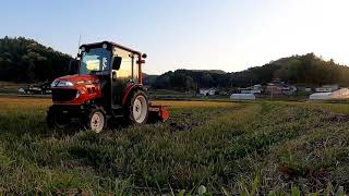 農業女子 2021.4トラクター荒起し 広島県 世羅町