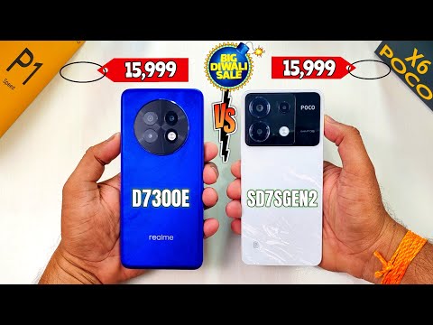 realme P1 Speed Vs POCO X6 Speed Test & Full Comparison | Dimensity 7300 Vs Snapdragon 7s Gen 2