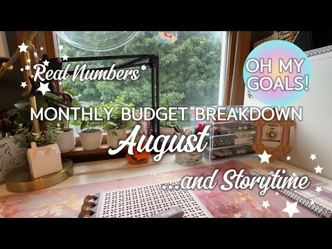 August Monthly Budget Breakdown & Planner (and Storytime!) | REAL NUMBERS | Oh My Goals!