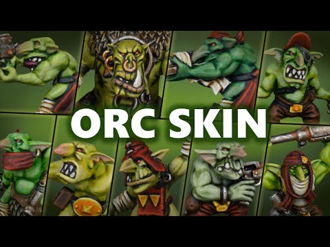 9 Easy Ork Skin Recipes for your Warhammer Army! Contrast Style Painting Guide | Orc Orruk Grot