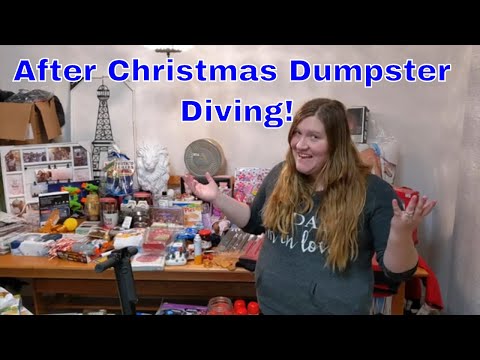 Dumpster Diving after Christmas | Stores Throw SO MUCH Away!