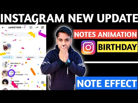 Instagram note animation new update | Note animation effects on Instagram new update