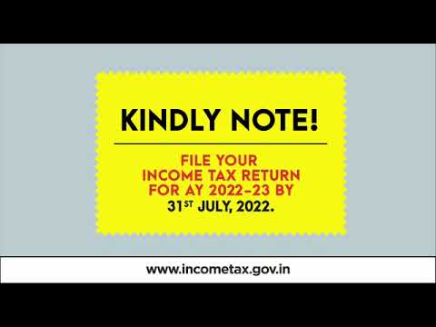 The due date to file ITR for AY 2022-23 is 31st July, 2022.