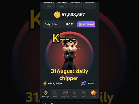 Daily chipper today Hamster Kombat daily chipper code today 1 m coins Today #hamsters