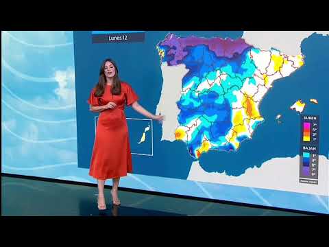 Mercedes Matin Stuns in Red Tiny Satin Silk Dress | El tiempo Weather Report