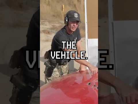 How do rounds bounce off cars? #military #car #reels #youtubeshorts #tips