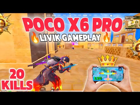 Poco x6 pro🔥 livik gameplay 20 kills, 120 fps soon🔥