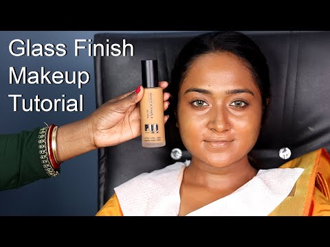 South Indian Bridal Makeup Step by Step/Cut Crease Eyemakeup/ Dusky Skin Makeup