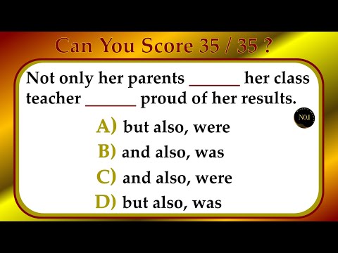 35 Grammar Tenses Test | multiple choice quiz | English All Mixed Tenses Quiz | No.1 Quality English