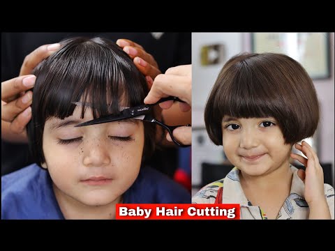 Baby Hair Cutting | Baby Girl Hair Cutting | Haircut Girls | Baby Haircut Tutorial for beginners ...