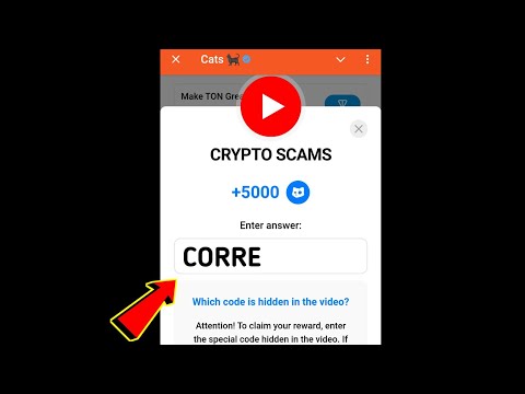 CRYPTO SCAMS Cats Video Code | CRYPTO SCAMS cats video code today 21 december