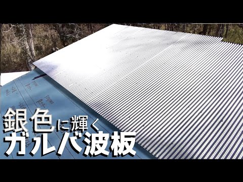 屋根にガルバリウム波板を張りました！【小屋建築#22】