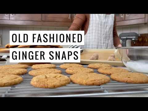 Old Fashioned Ginger Snaps