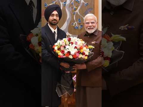 Singer Diljit Dosanjh meets PM Modi #pmmodi #diljitdosanjh #narendramodi