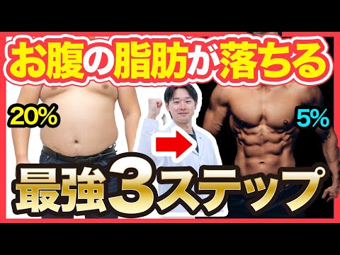 【ダイエット】落ちにくいお腹の脂肪を落とす方法3ステップ