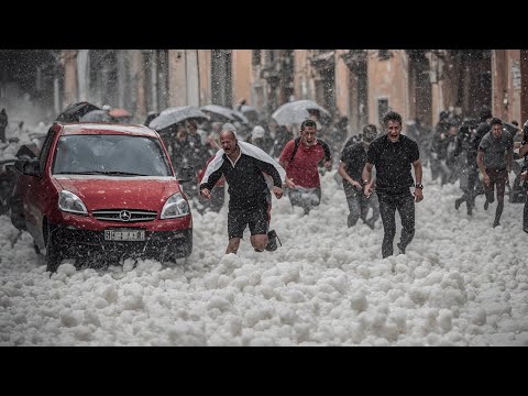 HAILSTORM Havoc in Dubrovnik, Croatia! The weather will never be the same!