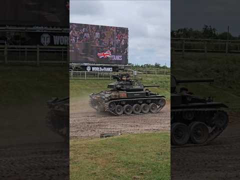 The WWII M24 Chaffee light tank on action at TANKFEST 2024  - The Tank Museum