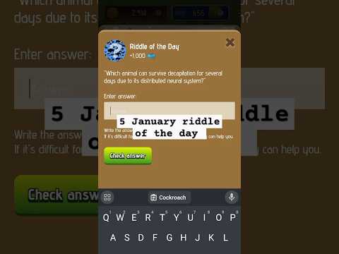 Zoo riddle of the day | 5 January zoo riddle of the day #zoorebusriddle #zooairdrop #zooriddlecode