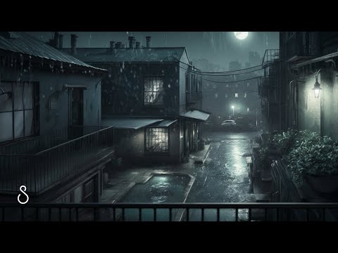 Back Alley After Heavy Rain | 12 Hours | Black Screen | Sleep In Series