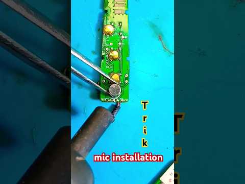 mic installation on pcb new trick