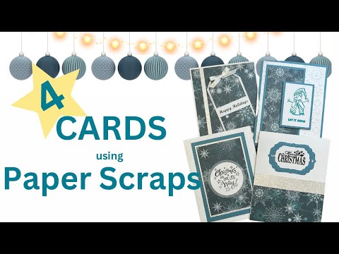 Make Your Own Christmas Cards Out Of Scrap Paper! #useyourscraps #howtomakeachristmascard