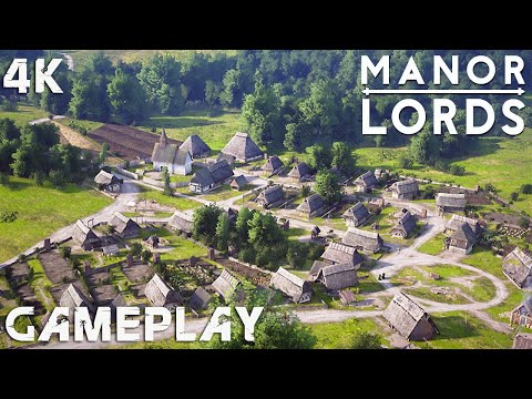 MANOR LORDS Gameplay 4K PC No Commentary