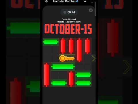 15th October Puzzle Mini-game Solved Hamster kombat #Shorts