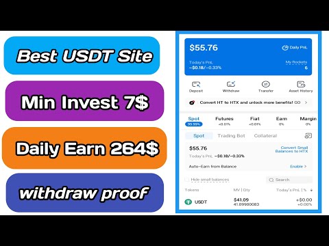 New Usdt Mining Site | usdt earning site | trx usdt mining app | Cloud Mining | usdt investment site