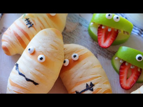 Sausage Roll Mummies #Halloween 木乃伊香肠包 Fun Cooking