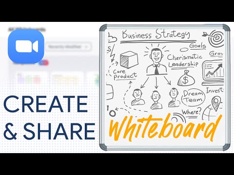 CREATING & SHARING a Whiteboard on ZOOM | Mastering Zoom