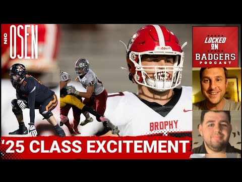 '25 Wisconsin Badgers football class excitement! Ceiling and floor for the Wisconsin Badgers!