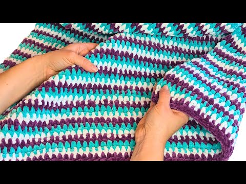 BABY Crochet Blanket EASY | Crochet Blanket Pattern | Baby Blanket Crochet Pattern