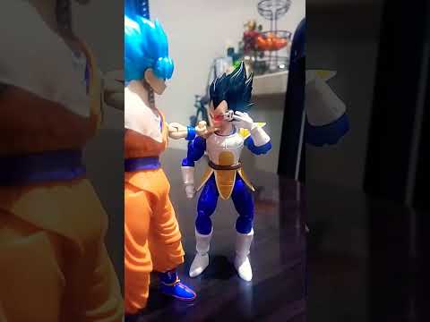 Goku rizzes up vegeta #dragonball #dragonballsuper #vegeta #goku #dbz #anime #funny #stopmotion